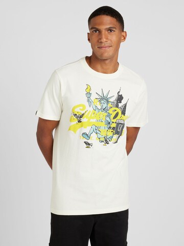 Superdry Shirt 'NEW YORK' in Wit: voorkant