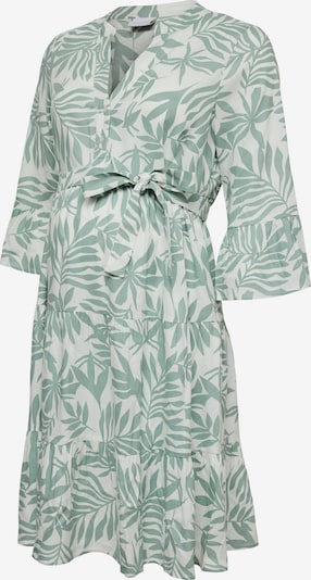 MAMALICIOUS Mekko 'MLJENNY' värissä vaaleanvihreä / valkoinen, Tuotenäkymä