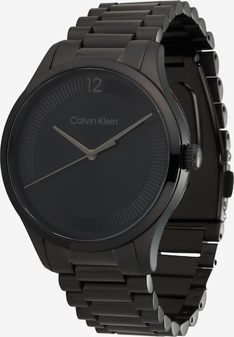 Calvin Klein Αναλογικό ρολόι σε μαύρο: μπροστά
