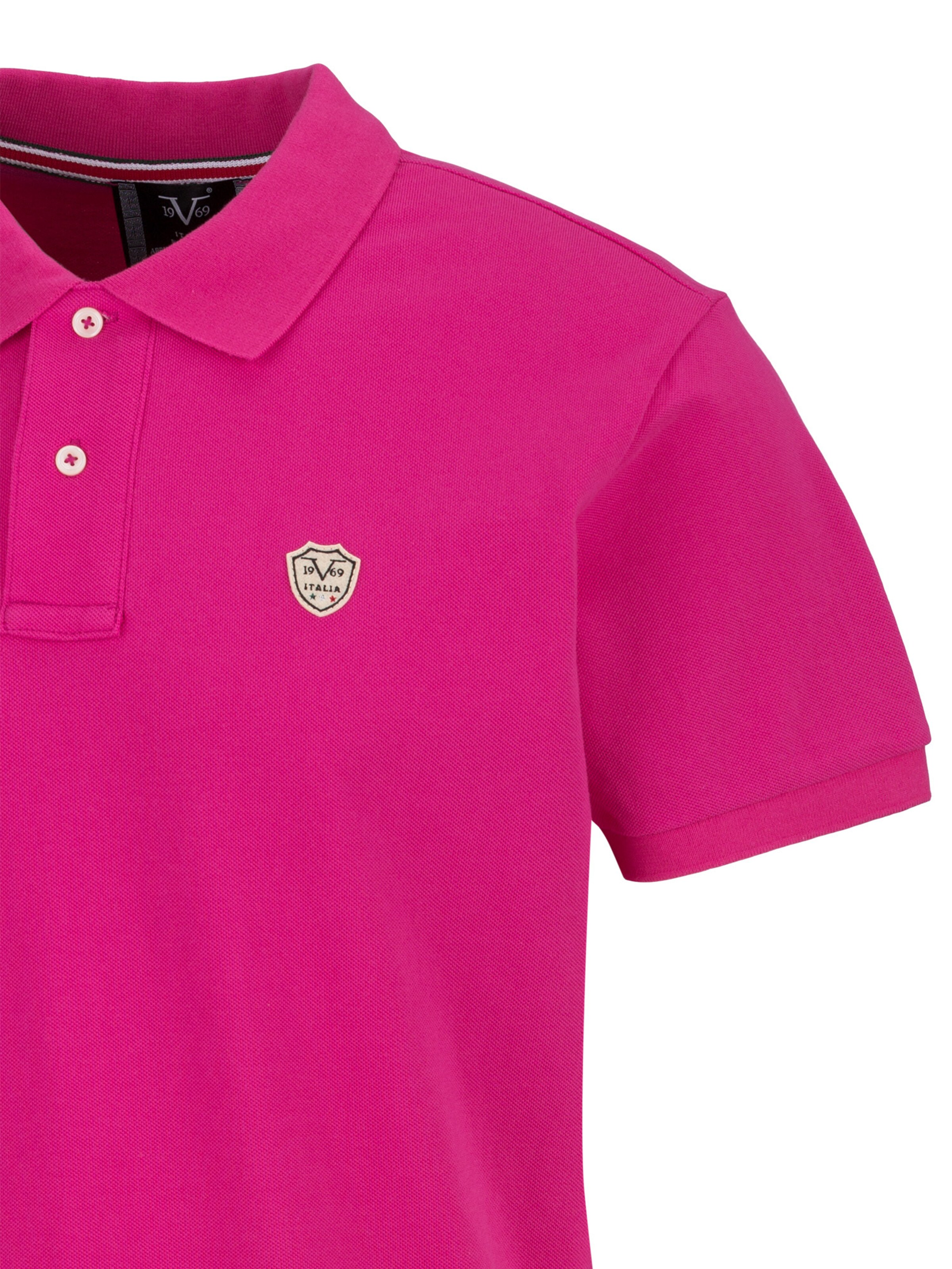 19V69 ITALIA Poloshirt 'Emilio' in Pink
