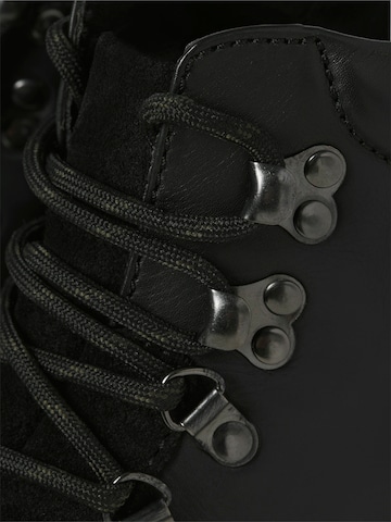 JACK & JONES Μπότες με κορδόνια 'JFWDAMIAN' σε μαύρο