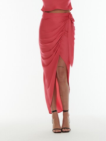 ABOUT YOU x Laura Giurcanu Skirt 'Tina' in Pink: front