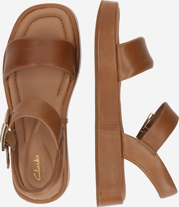 CLARKS Sandalen met riem 'Alda' in Bruin