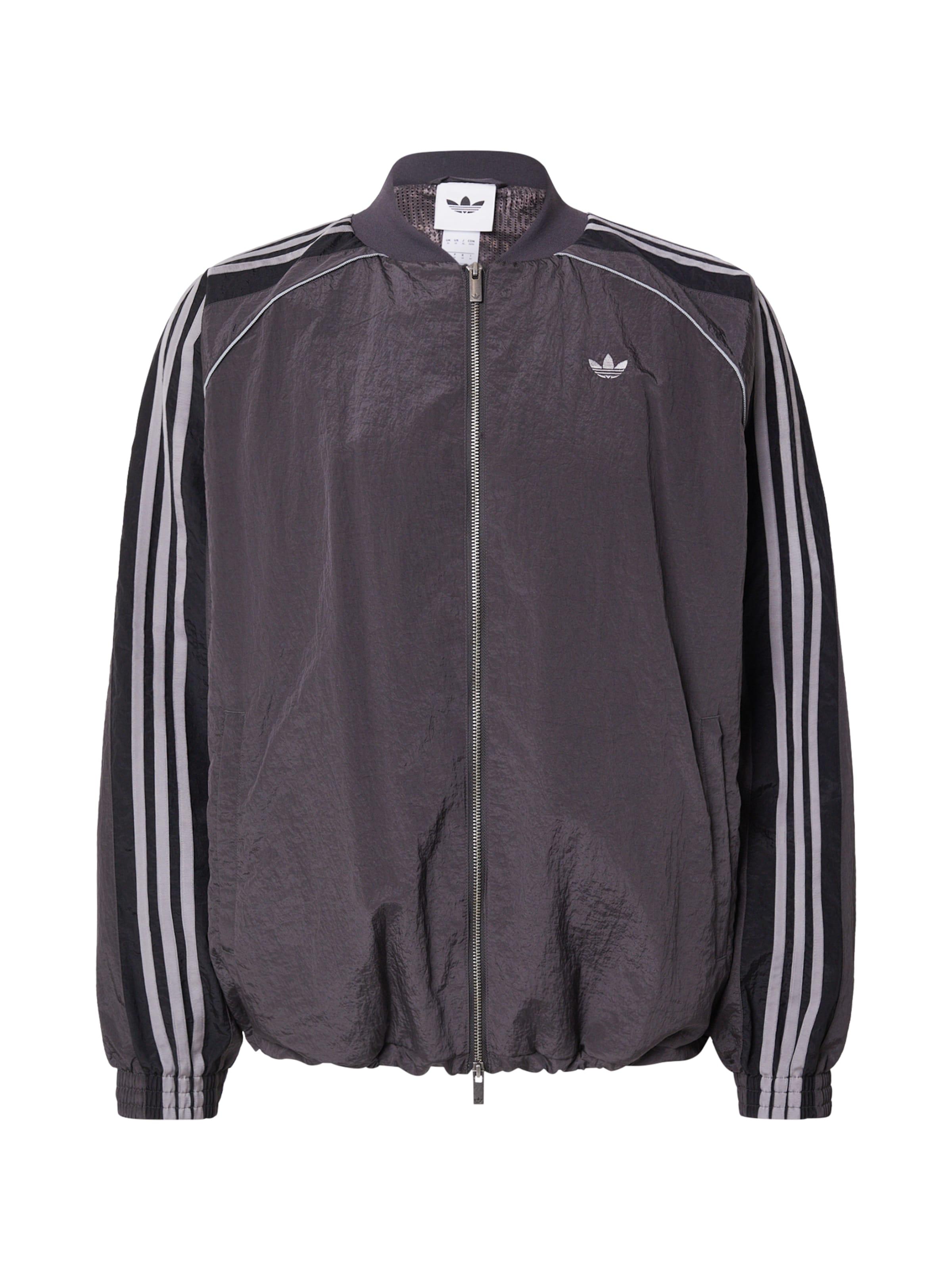 ADIDAS ORIGINALS Átmeneti dzseki 'Adilenium' - fekete: elől