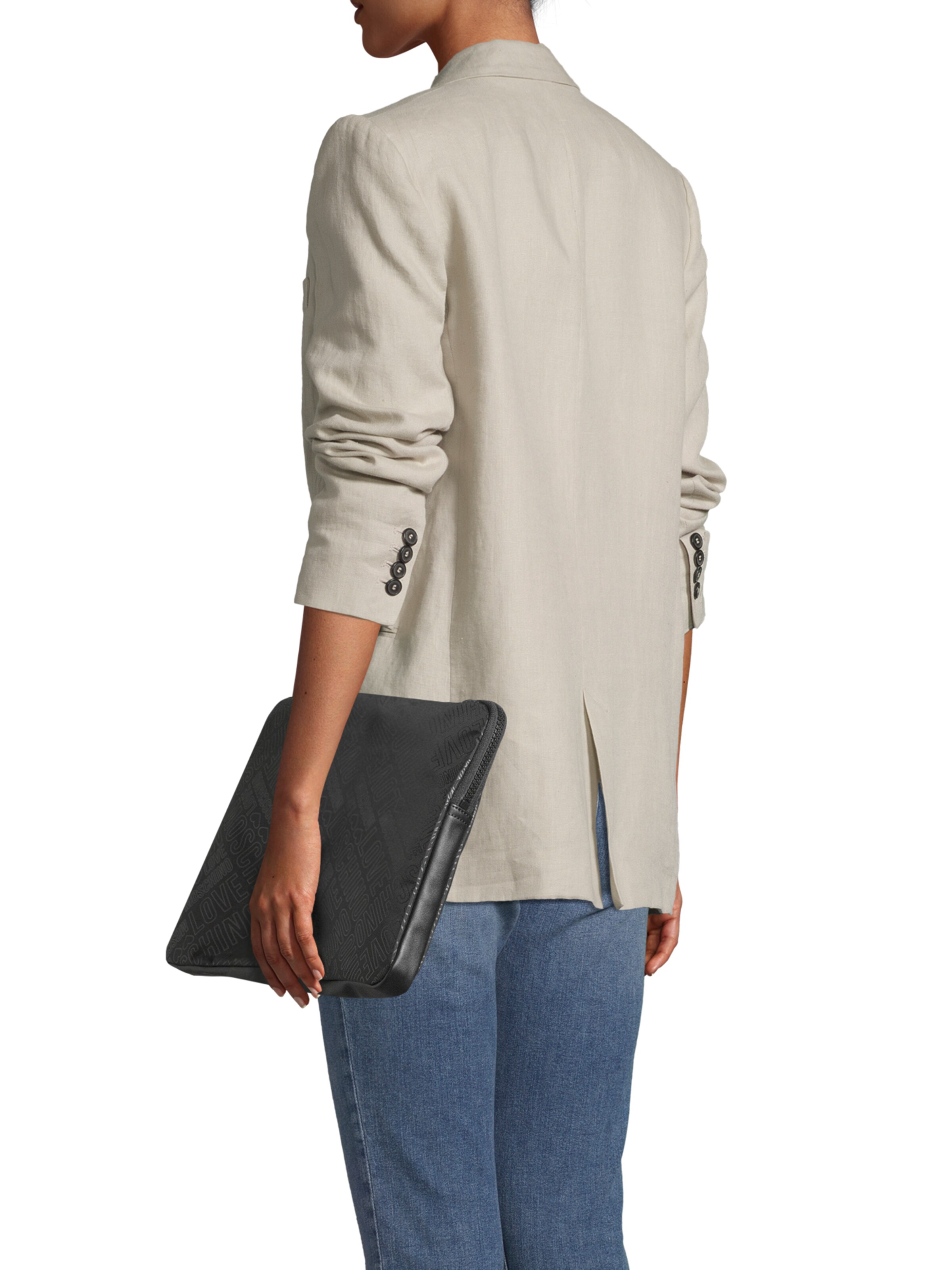 Love Moschino Tablet Case in Black: front