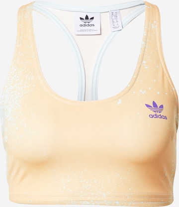 Bustieră Sutien 'Allover Print' de la ADIDAS ORIGINALS pe portocaliu: față