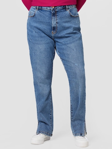 Noisy May Curve Regular Jeans 'ZOE' in Blue: front