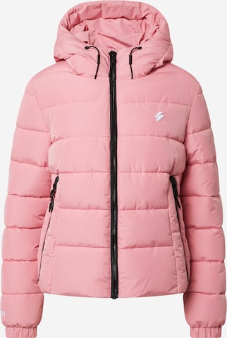 Superdry Winter jacket in Pink: front