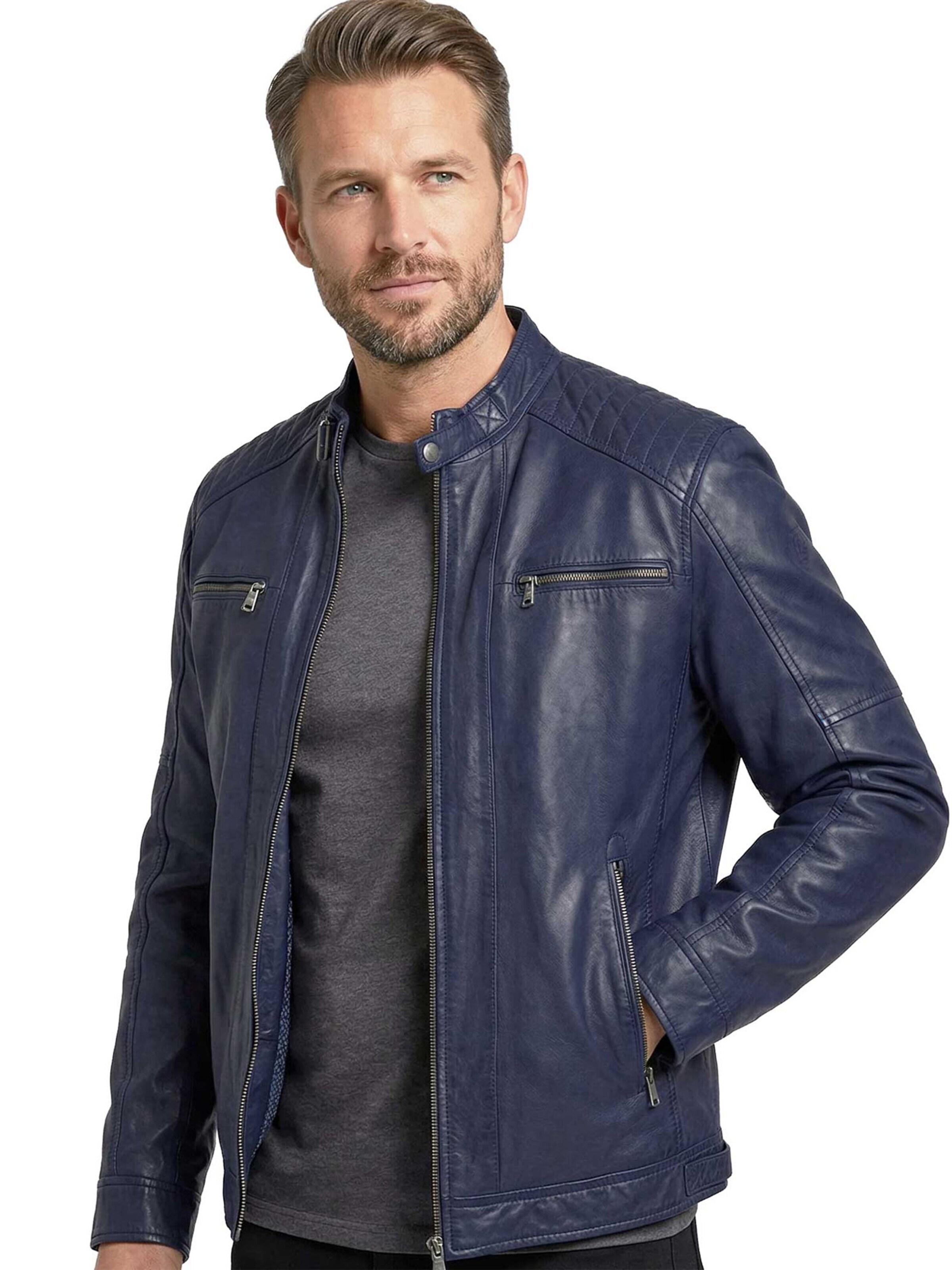 MADDOX Between-Season Jacket 'Mason' in Blue: front