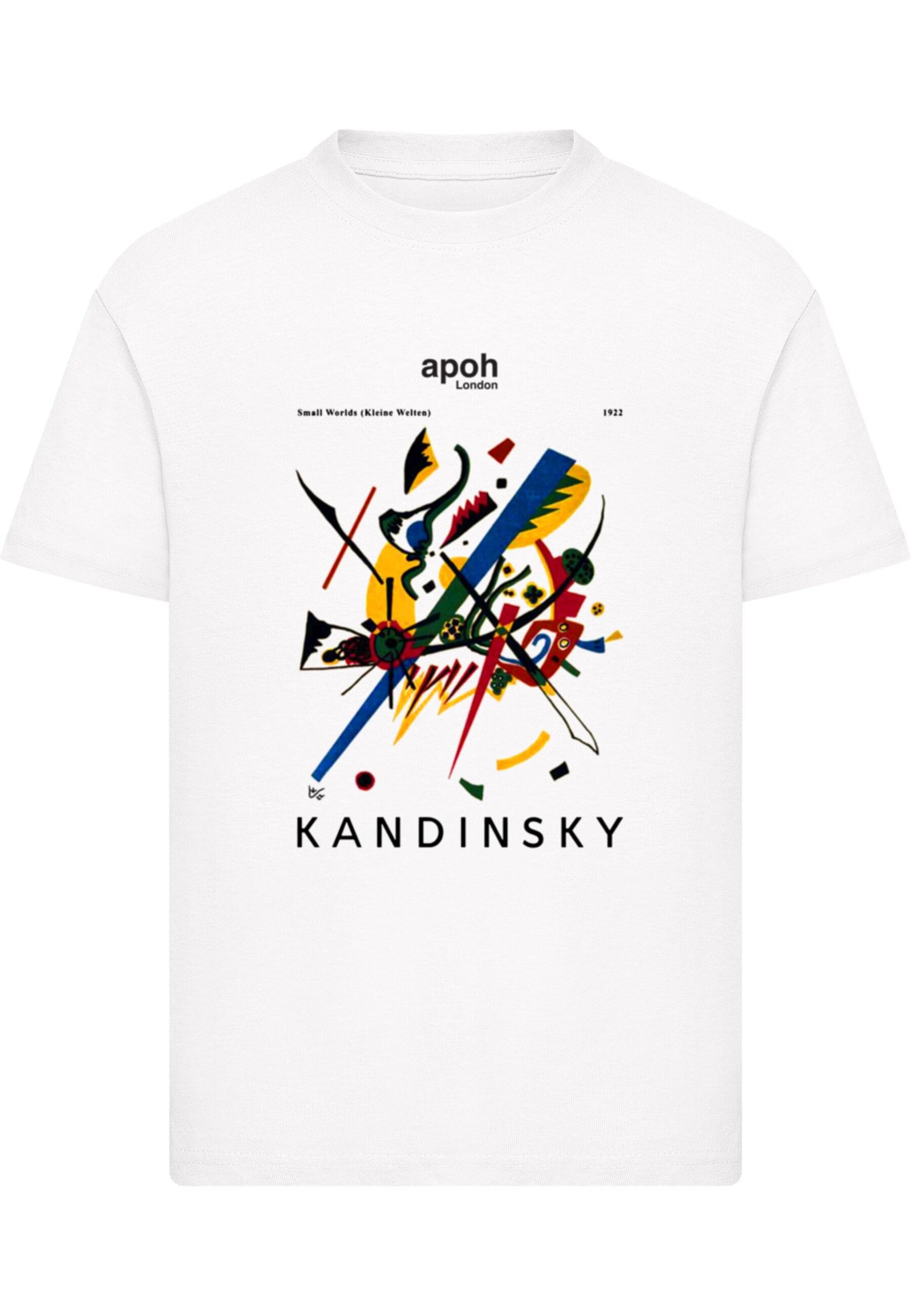 Merchcode T-Shirt 'APOH - Kandinsky Small Worlds' in Weiß: Vorderseite