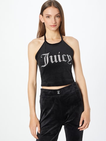 Top 'ETTA' di Juicy Couture White Label in nero: frontale