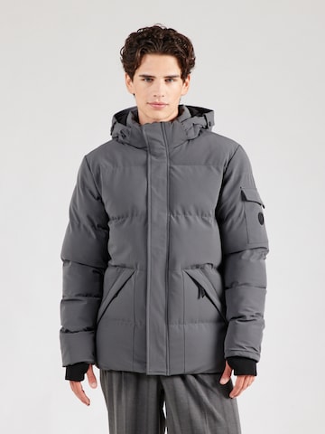 Cars Jeans Зимняя куртка 'CAMDEN' в Серый: спереди