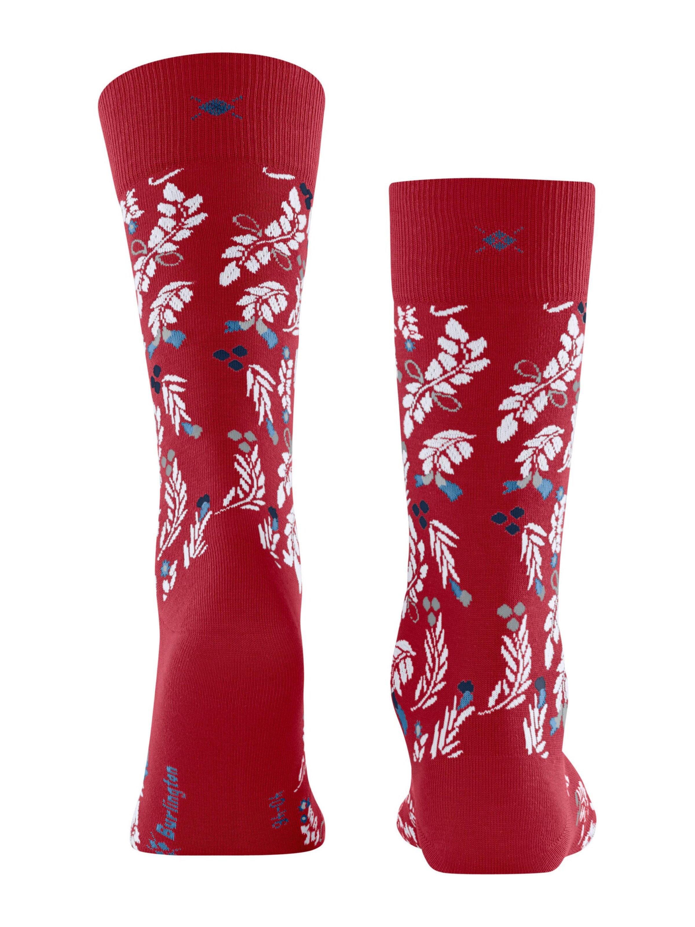 BURLINGTON Socks 'Bloomingday' in Red