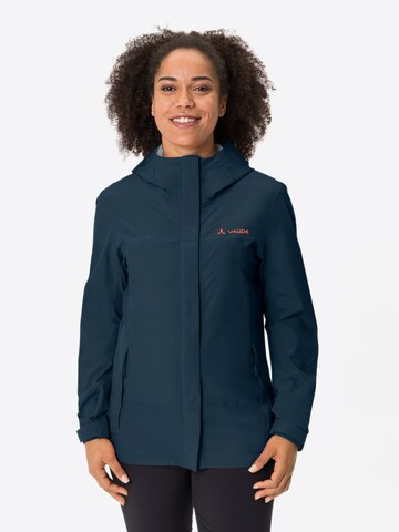 VAUDE Outdoorjas 'NEYLAND' in Blauw: voorkant