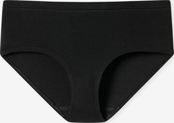 SCHIESSER Boyshorts ' Pure Rib ' in Black: front