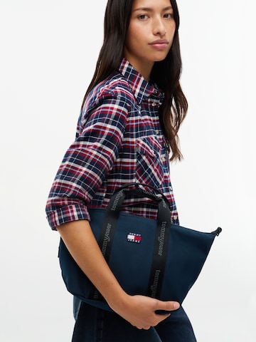 Tommy Jeans - Bolso de mano 'ESS' en azul: frente