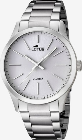 Montre à affichage analogique Lotus en blanc : devant