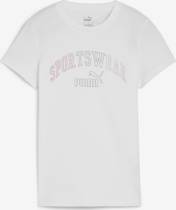 PUMA Performance Shirt 'ESS+' in White: front