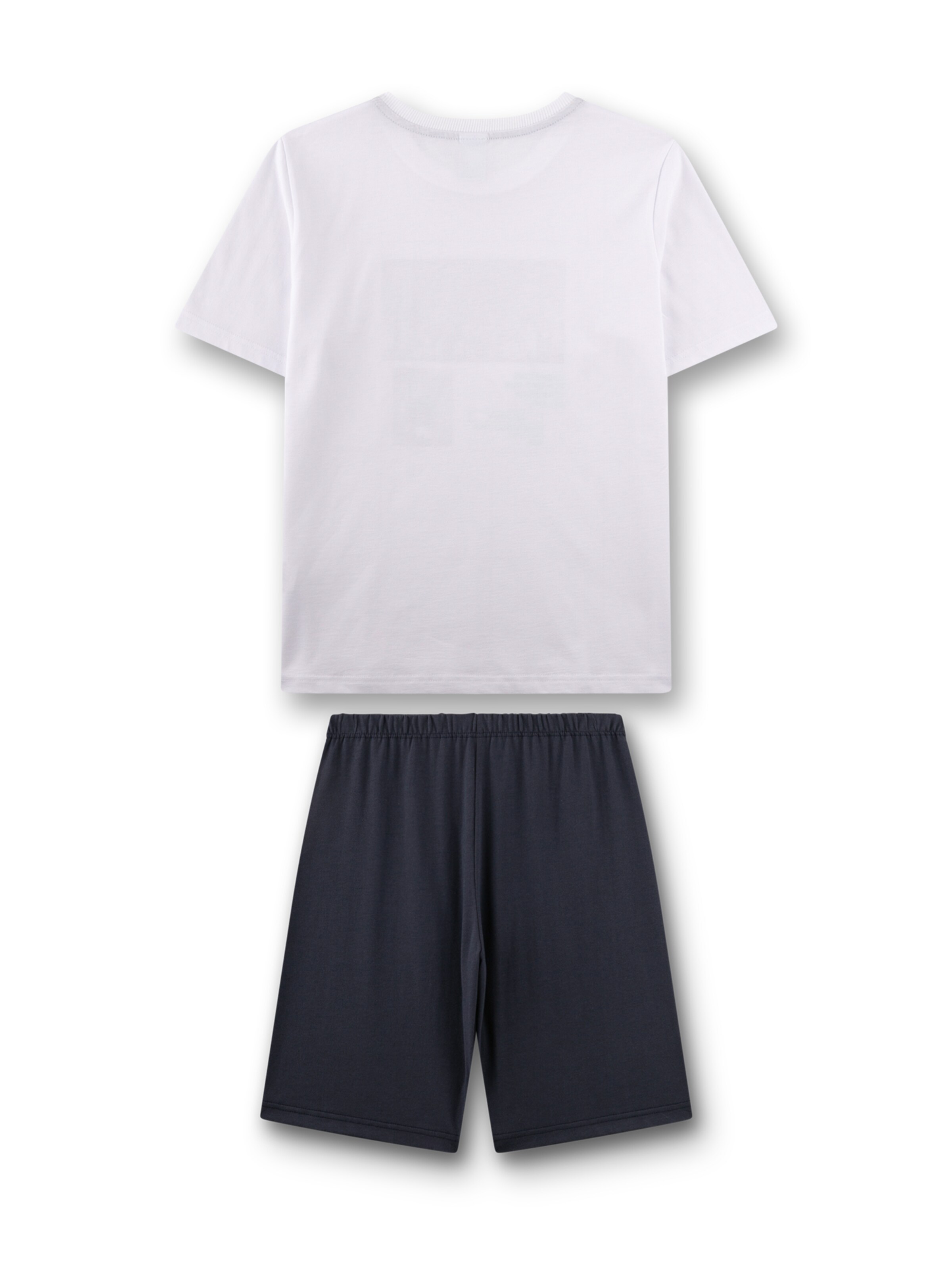 Sanetta Schlafanzug 'Basketball' in Weiß