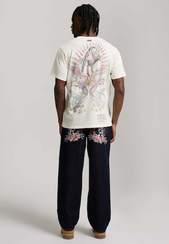 Ed Hardy Свободный крой Джинсы в Синий