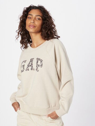 Sweat-shirt GAP en beige : devant