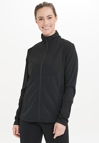 ENDURANCE Athletic Jacket 'Medear' in Black: front