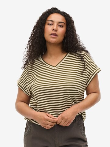 Zizzi Shirt 'FARAH' in Beige: front