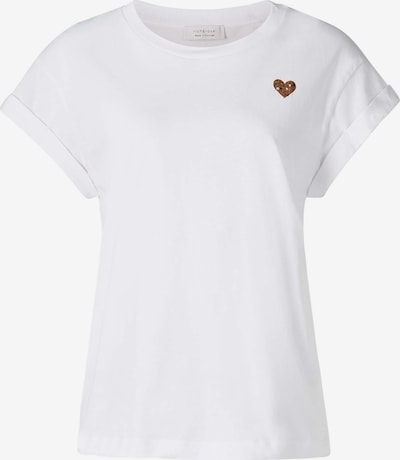 Rich & Royal T-shirt en marron / blanc, Vue avec produit