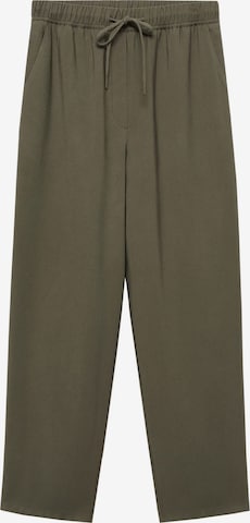 MANGO Trousers 'FLUIDO' in Green: front
