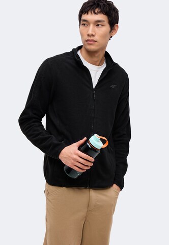 4F - Chaqueta polar funcional en negro: frente