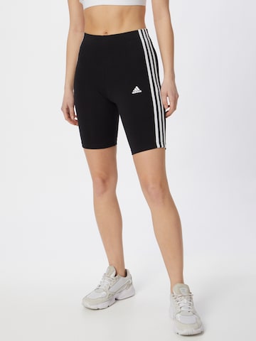 ADIDAS SPORTSWEAR Slim fit Workout Pants 'Essentials' in Black: front