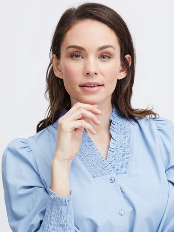 Fransa Bluse 'Pops' in Blau