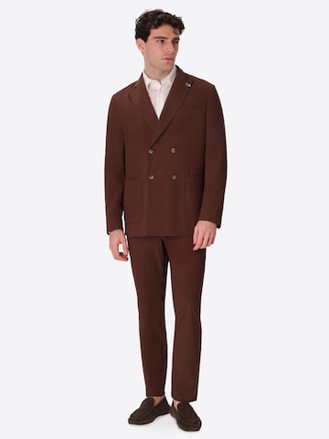 Distretto12 Slim Fit Sakko in Braun