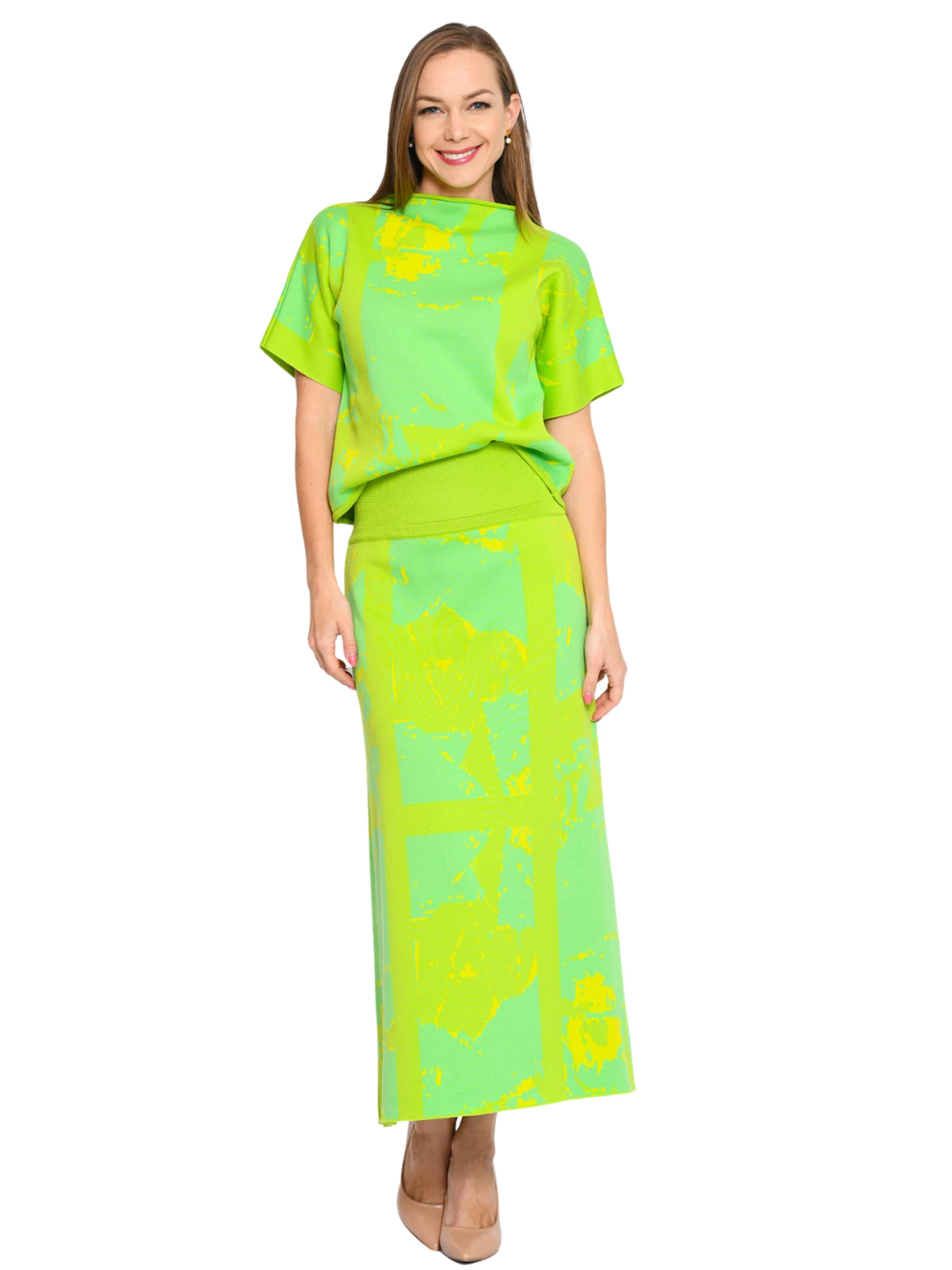 Csillag Zsuzsi Skirt 'Rome' in Green: front