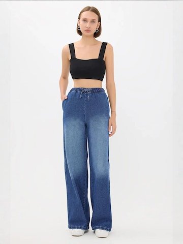 Hiccup Wide leg Jeans in Blauw