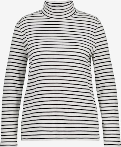 Ulla Popken T-shirt en noir / blanc cassé, Vue avec produit