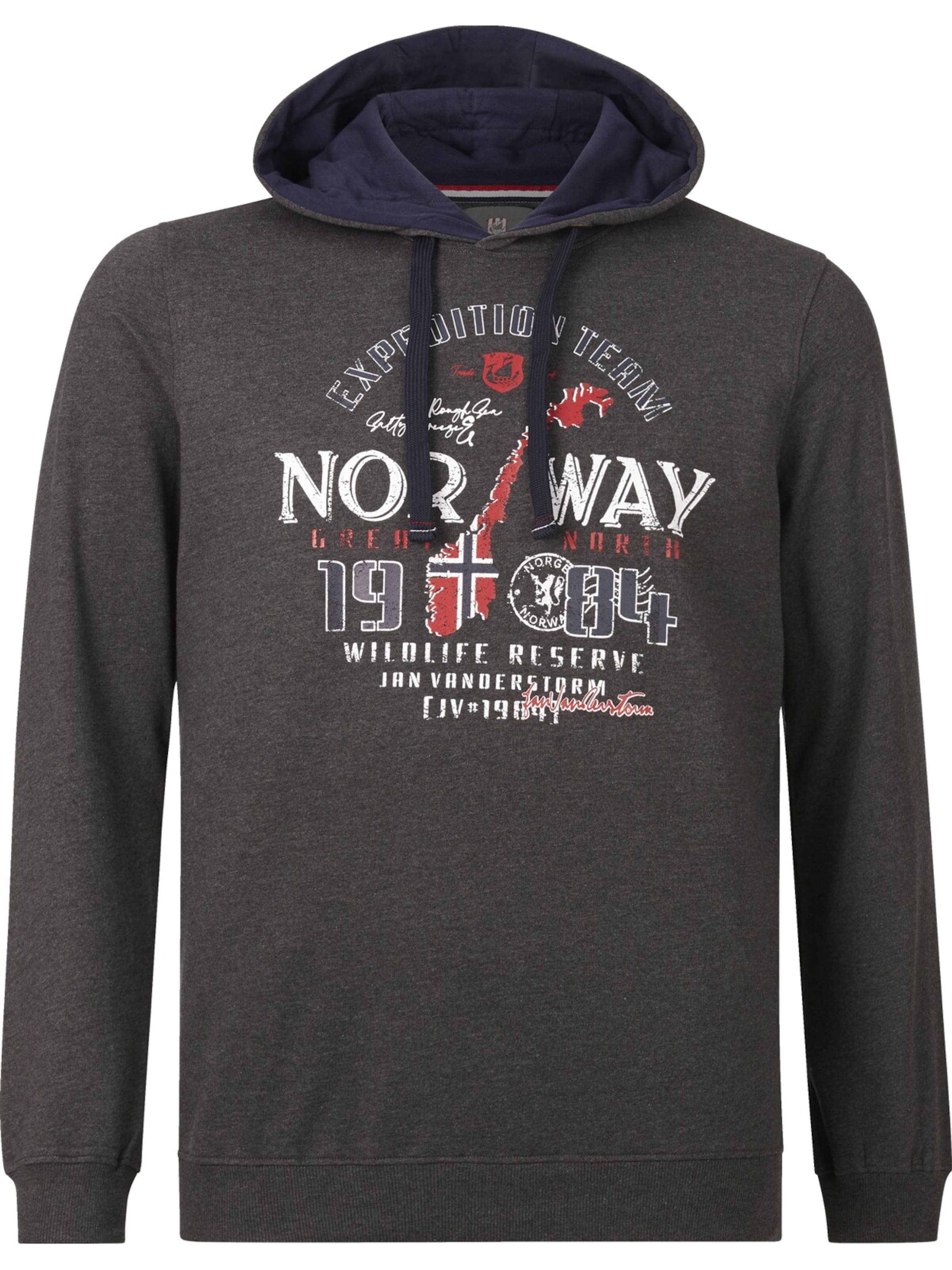 Jan Vanderstorm Sweatshirt ' Hinricus ' in Grey: front