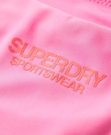 Superdry Bandeau Bikini Top in Pink
