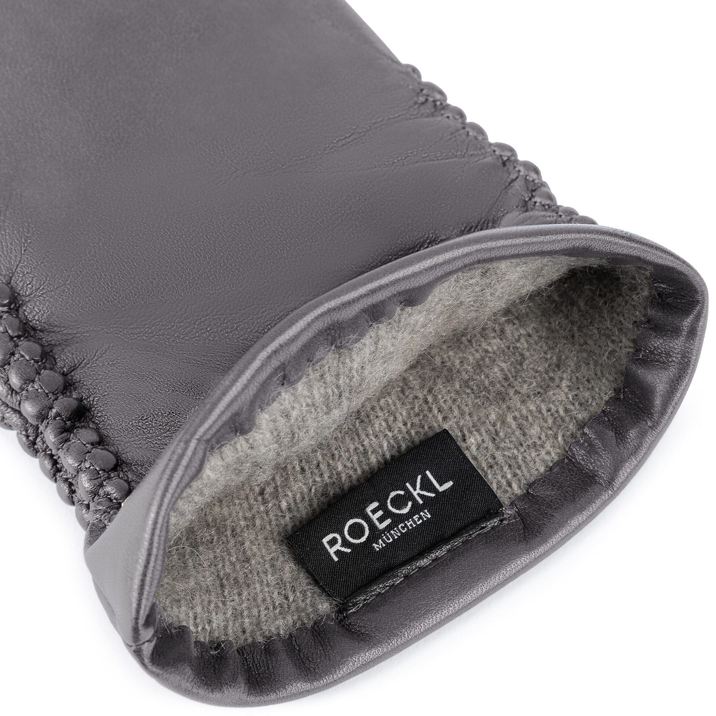 Roeckl Lederhandschuhe 'REGINA' in Grau