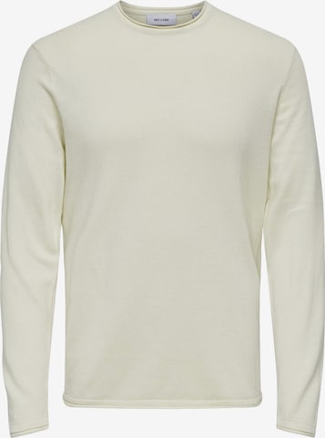 Pull-over 'Jimmy' Only & Sons en blanc : devant