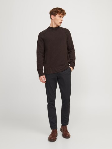 JACK & JONES Slimfit Hose 'JJIMarco JJDave' in Schwarz