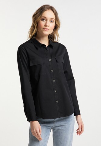 DreiMaster Vintage Blouse in Zwart: voorkant