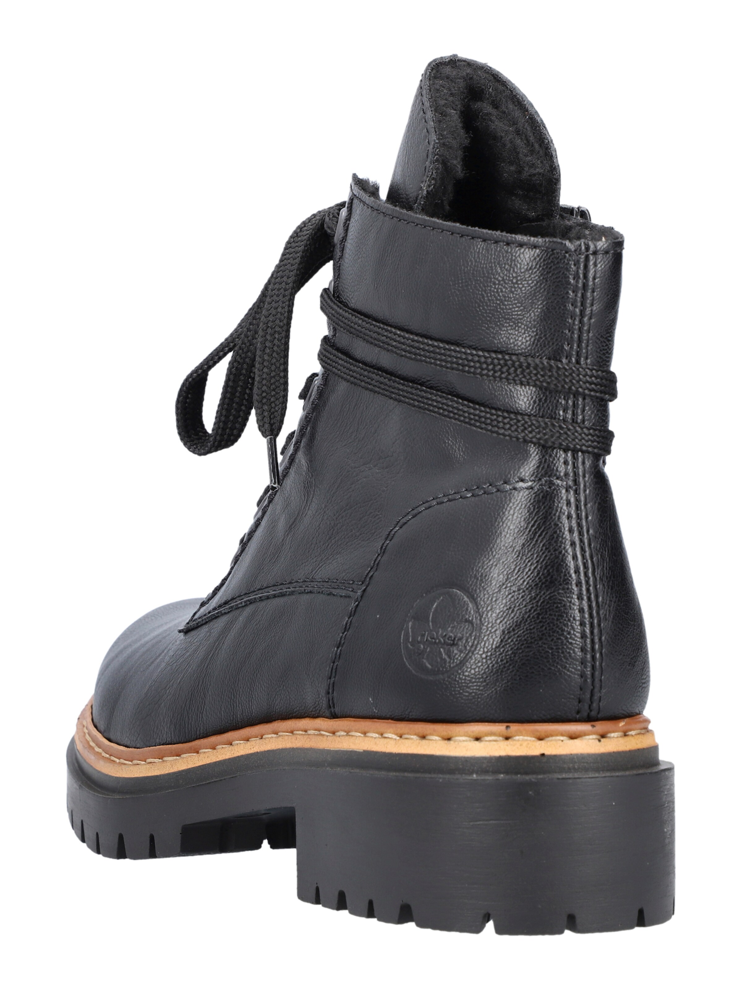 Bottines à lacets Rieker en noir