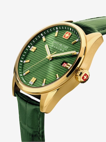 SWISS MILITARY HANOWA Analoog horloge 'Roadrunner' in Groen