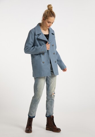 DreiMaster Vintage Between-Seasons Coat in Blue