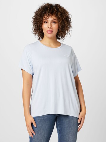 Dorothy Perkins Curve Shirt in Blue: front