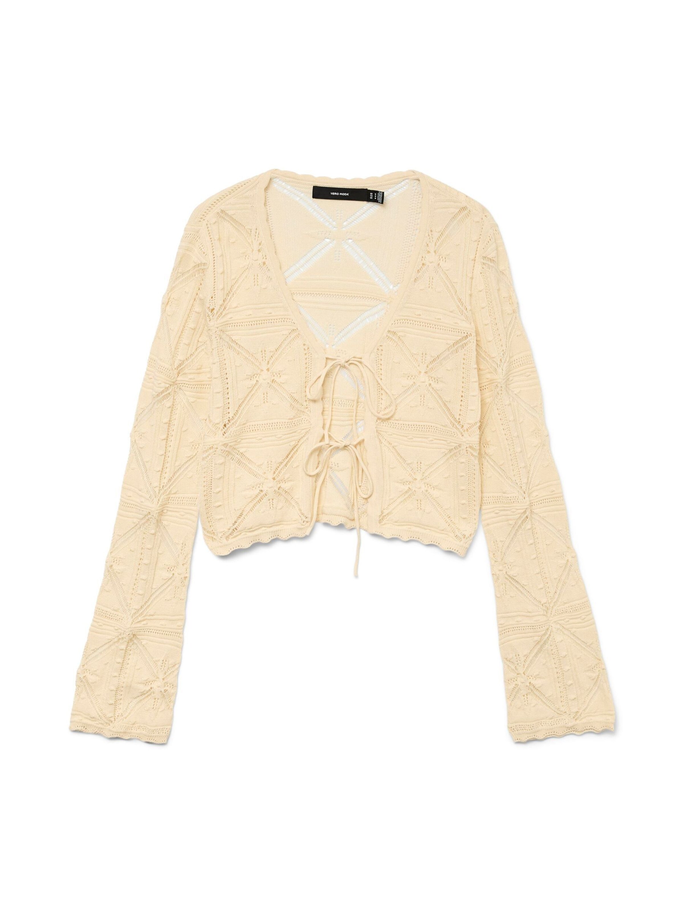 VERO MODA Strickjacke 'VMLola' in Beige: Vorderseite