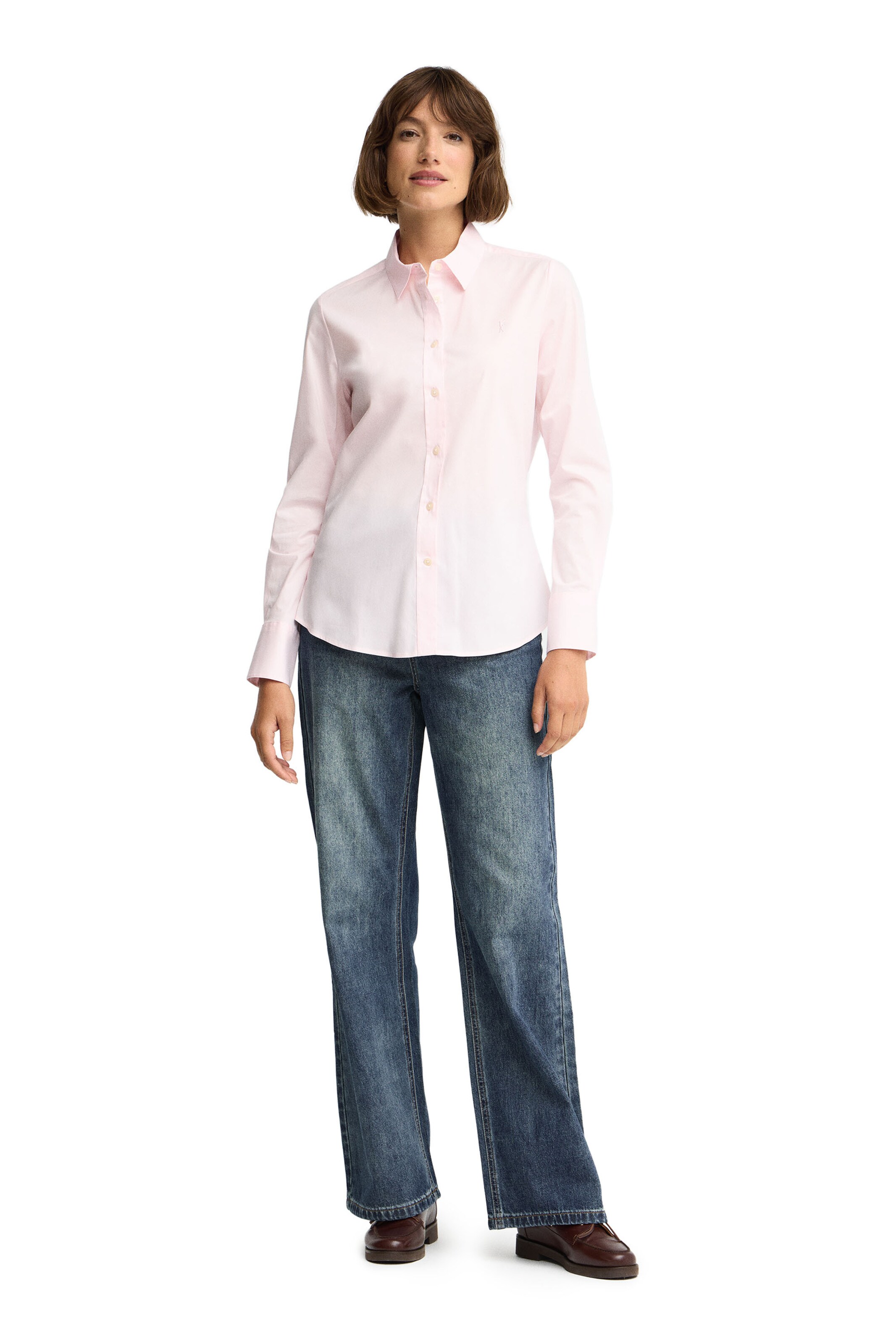Polo Club Blouse Bodysuit in Pink