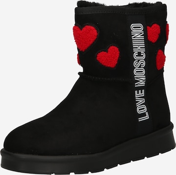 Love Moschino Snow Boots in Black: front