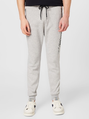 Effilé Pantalon HOLLISTER en gris : devant